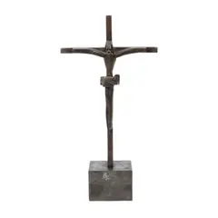 Péter Jecza, Crucifix, bronz