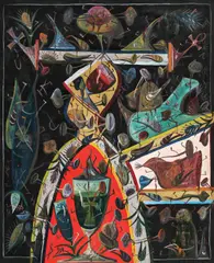 Icar by Ștefan Pelmuș, 1987, ulei pe pânză, sold Nov 2018