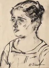 Margareta by Ștefan Dimitrescu, tuș și laviu pe hârtie, offered Nov 2018