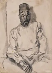 Turc by Iosif Iser, tuș și laviu şi pe hârtie, sold Nov 2018
