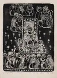 Olga Cizek, Divan persan, 1968, acvaforte