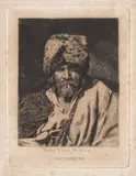 Un cerșetor by Theodor Aman, acvaforte și gravură cu acul, sold Nov 2018