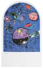Vitraliu by Marc Chagall, cromolitografie, sold Nov 2018