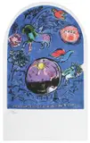 Vitraliu by Marc Chagall, cromolitografie, sold Nov 2018