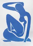Nud albastru by Henri Matisse, 1952, litografie, sold Nov 2018