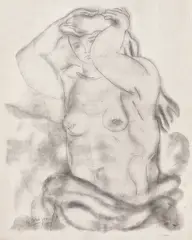 Nud by Georges Braque, colotipie, sold Nov 2018