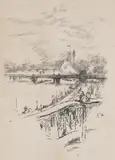 James Abbott McNeill Whistler, Porumbeii de la Savoy, litografie