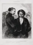 Louis Marvy, Conversație galantă (după o pictură de Paul Gavarni), Sec. XIX, acvaforte