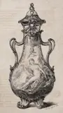 Charles Courtry, Ceainic cu naiadă, 1892, acvaforte