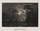 Ferdinand Lefman, Don Quijote și Sancho Panza (după o pictură de Théodore Rousseau), acvaforte