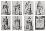 Jacques Callot, Icoanele apostolilor (lot de 8 gravuri), acvaforte