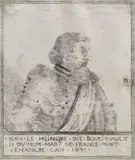 Thierry Bellangé, Jean le Mangre, sec. XVI-XVII, mină de argint, miniu şi accente de aur pe pergament