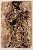 Cântec de mandolină by Puia Hortensia Masichievici Mişu, 1966, cromolitografie, sold Nov 2018
