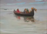 Arthur Verona, Nuntă în Deltă, ulei pe carton