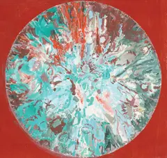 Iris by Paul Neagu, 1973, ulei pe pânză, sold Oct 2018