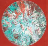 Paul Neagu, Iris, 1973, ulei pe pânză