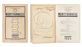 Constantin Brancusi, La Colonne sans fin/La muse endormie, 1924, A. tuș pe carton subțire; B. tuș pe hârtie