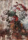 Tufănele by Octav Băncilă, ulei pe pânză, sold Oct 2018