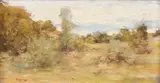 Primăvară la Posada by Nicolae Grigorescu, ulei pe lemn, sold Oct 2018