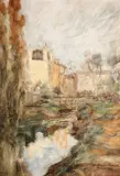 Ștefan Dimitrescu, Pod peste Sena, 1913, ulei pe carton