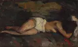 Aurel Băeșu, Nud pe divan