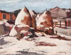 Jean Cheller, Căpițe, ulei pe carton