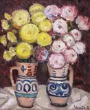 Dumitru Ghiață, Tufănele, 1930, ulei pe carton