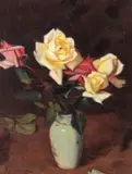Constantin Artachino, Trandafiri, ulei pe pânză lipită pe carton