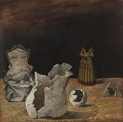 Ion Stendl, Apariție, 1983, ulei pe pânză