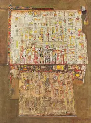 Georgeta Năpăruș, Costum, 1988, ulei pe pânză