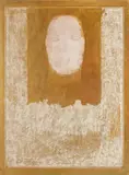Portretul doamnei M. by Sultana Maitec, foiță de aur și grund gesso pe carton presat, offered Sep 2018