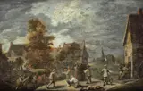 David Teniers the Younger, Soldaţii spanioli pedepsind protestanţii