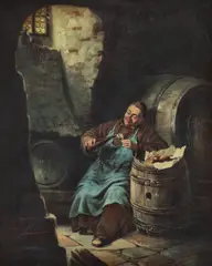 Joseph Haier, Pivnițele abației, 1875, ulei pe pânză