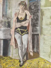Maurice Brianchon, Balerină, în repaos, guașă și pastel pe hârtie