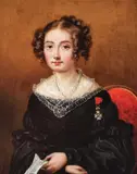 Portretul unei aristocrate by prima jumătate a sec. Xix Școală Franceză, ulei pe pânză, sold Sep 2018