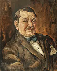 Traian Cornescu, Portretul lui Costel Zătreanu, Președintele Tribunalului Ilfov în perioada interbelică, 1925, ulei pe carton