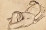 Corneliu Baba, Nud, 1962, cărbune pe hârtie