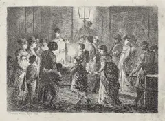 Scamatorul by Theodor Aman, 1874, acvaforte și gravură cu acul, sold Jun 2018