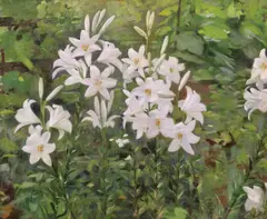Crini by Constantin Artachino, 1903, ulei pe pânză, sold Jun 2018