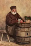 Constantin Jiquidi, Popas la han, 1894, ulei pe pânză