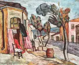 Adam Bălţatu, Scenă din Dobrogea, 1927, ulei pe carton