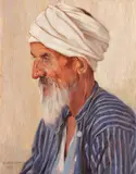 Constantin Artachino, Profil de turc, 1934, ulei pe pânză
