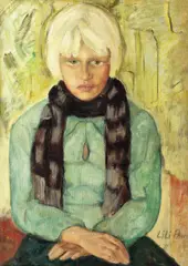 Lili Pancu, Portret de fetiță, ulei pe pânză