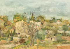 Cassis by Lucian Grigorescu, prima jumătate a anilor '30, ulei pe pânză, sold Jun 2018