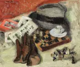 Gheorghe G. Vânătoru, Natură statică cu tablă de şah