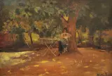 Ipolit Strâmbu, În grădină