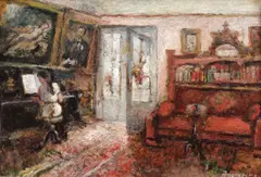 Aurelia Anănescu, Repetiții pentru concert, ulei pe carton