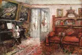 Aurelia Anănescu, Repetiții pentru concert, ulei pe carton