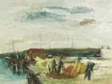 Ștefan Constantinescu, Vedere din portul Concarneau, ulei pe pânză