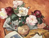 Bujori by Ion Theodorescu-Sion, ulei pe pânză, sold Jun 2018